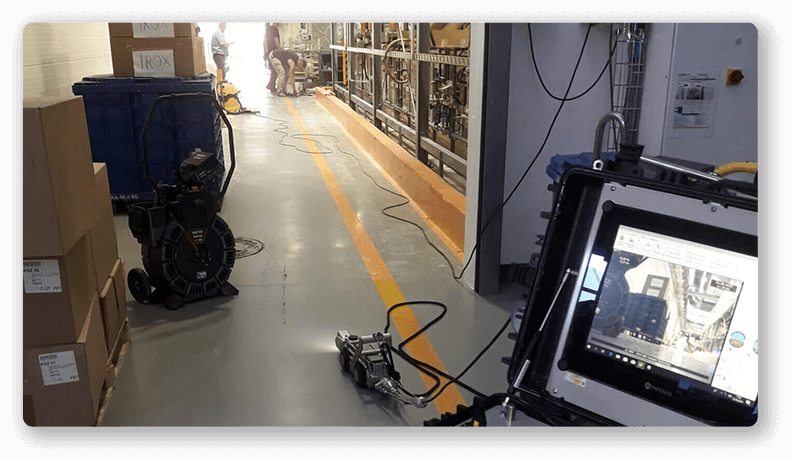 inspekcja rur kanalizacji kamerą tv od firmy Wukan